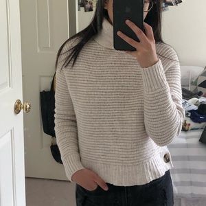 Madewell cream turtle neck